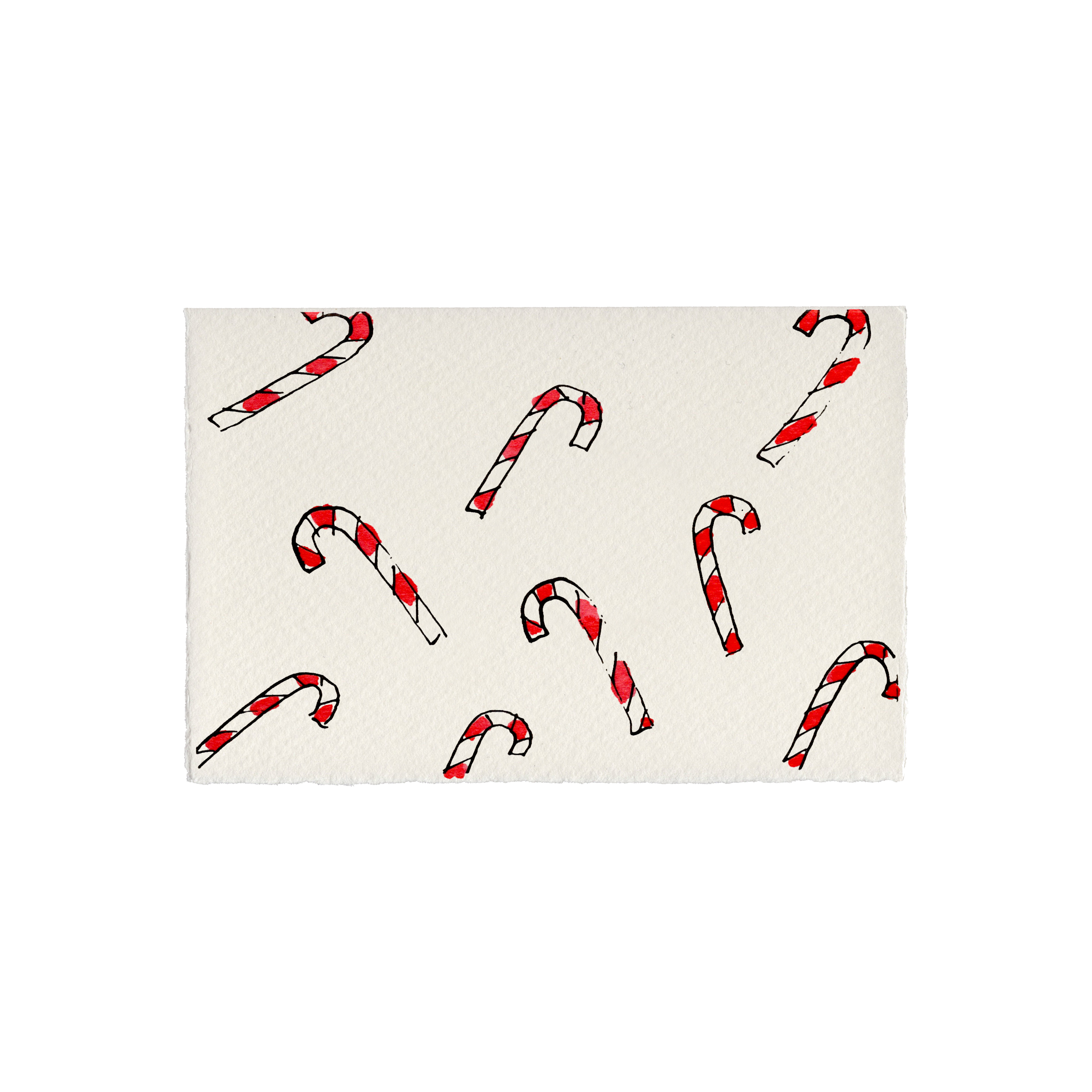 Julekort • Slikstokke