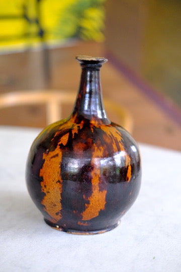 Vintage • Vase • Keramik • Sort Brun