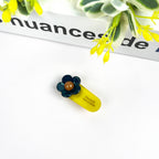 Hårklip • Blomst • spænde • Mint, Lyserød, Gul • DORA