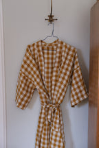 Kimono • M • Vichy Moyen Curcuma • Sennepsbrun Tern