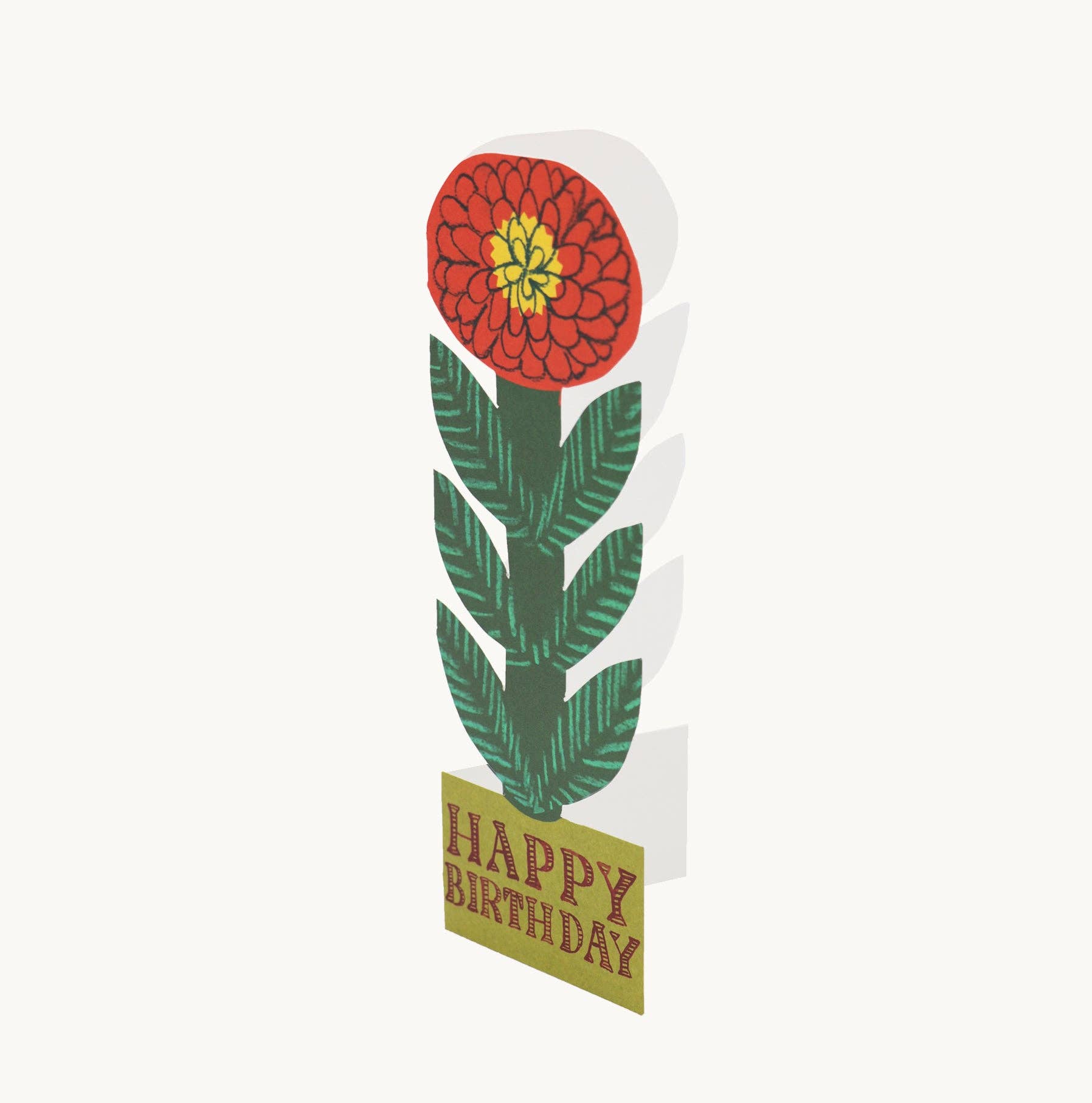 Kort • Rød blomst