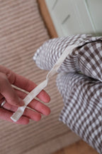 Viskestykke • Hør • Mini Forklæde • Vichy Marron