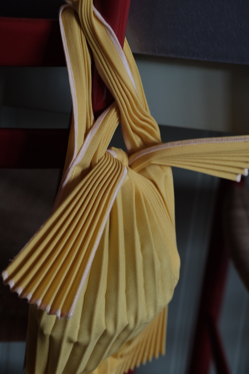 Taske • Plisseret • Bio nedbrydelig • Mini • Gul • DORA