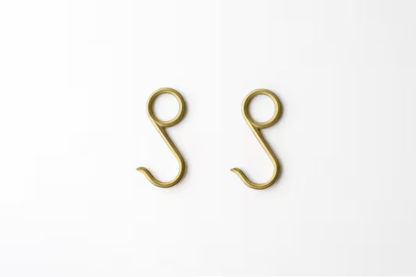 Rør-krog • Messing