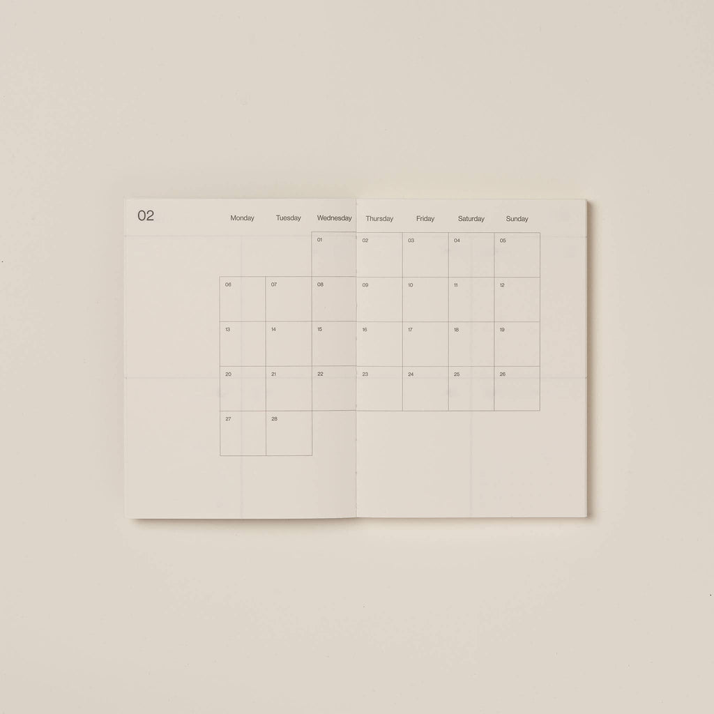 Årskalender • Claret • 2026 • DORA