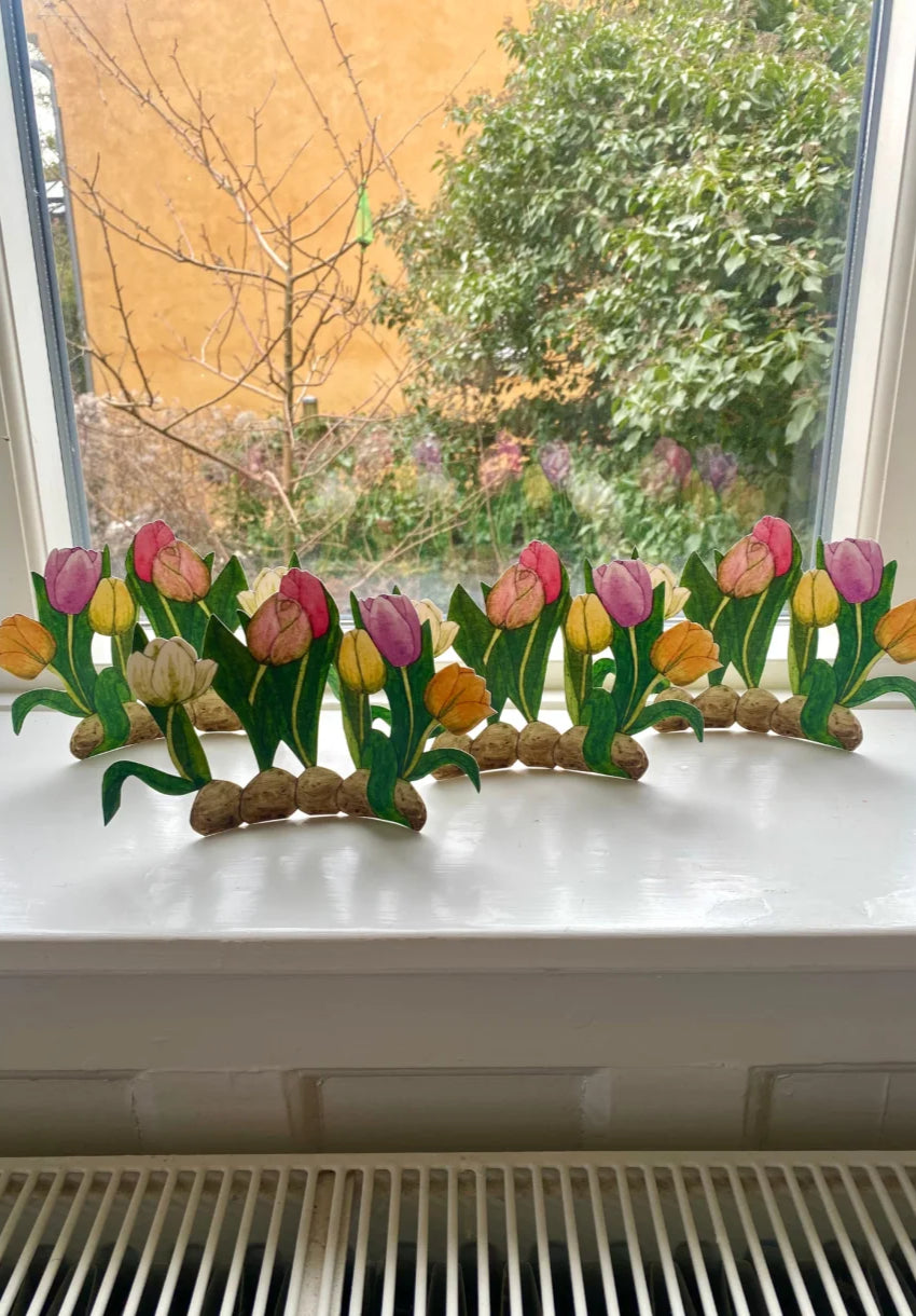 Påskepynt • Tulipaner • Udklip