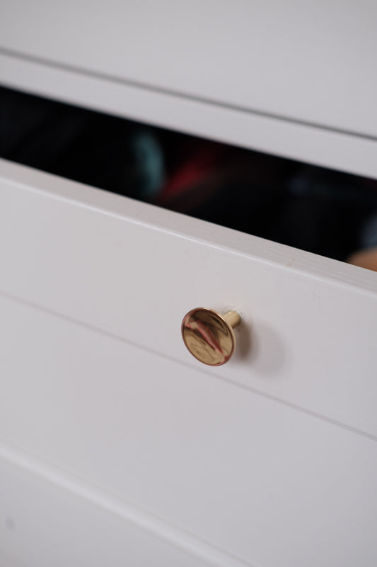 Furniture knob • Handle • Brass • 18 mm