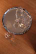 Round DORA steel basin with a 28cm diameter, featuring a spacious design and sleek metal finish.