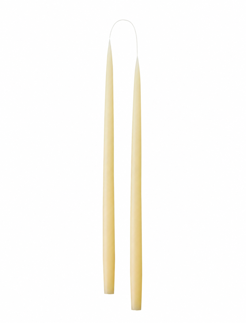 Hånddyppede kronelys • 45 cm • Elfenben – 2 stk. fritlagt