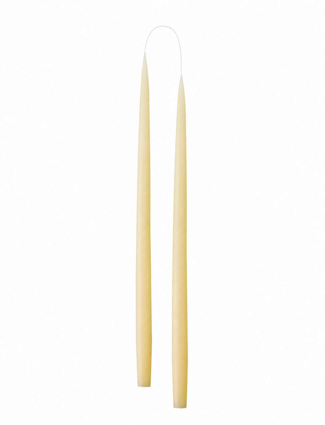 Hånddyppede kronelys • 45 cm • Elfenben – 2 stk. fritlagt