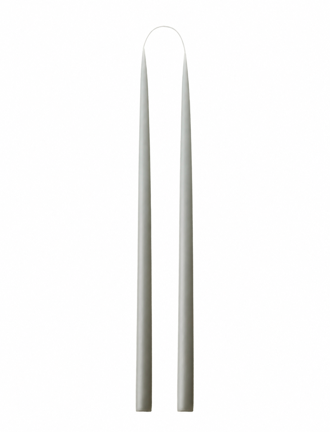 Hånddyppede kronelys • 45 cm • Grå – 2 stk. fritlagt
