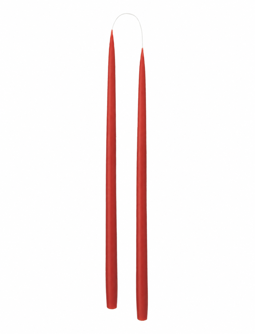 Hånddyppede kronelys • 45 cm • Rust – 2 stk. fritlagt
