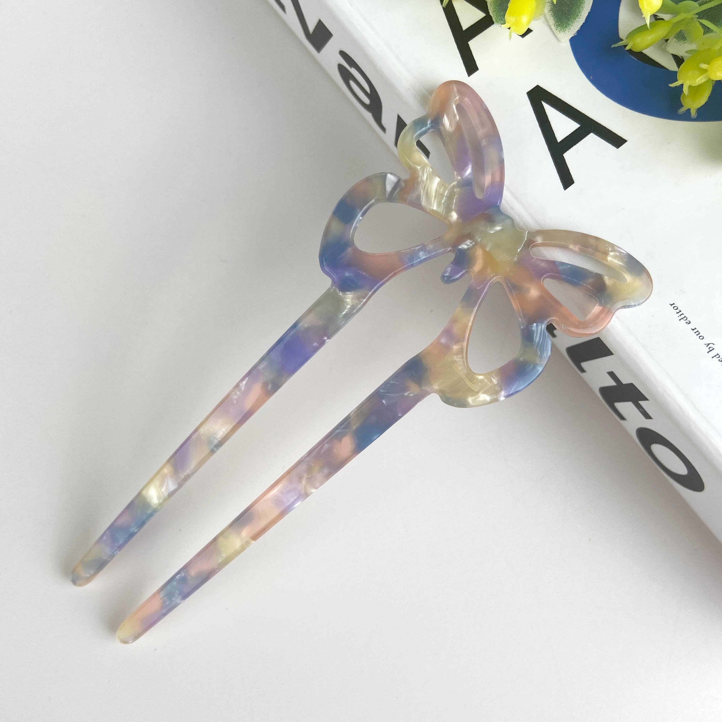 Hårklip • Hårnål • Pastel Sommerfugl • DORA