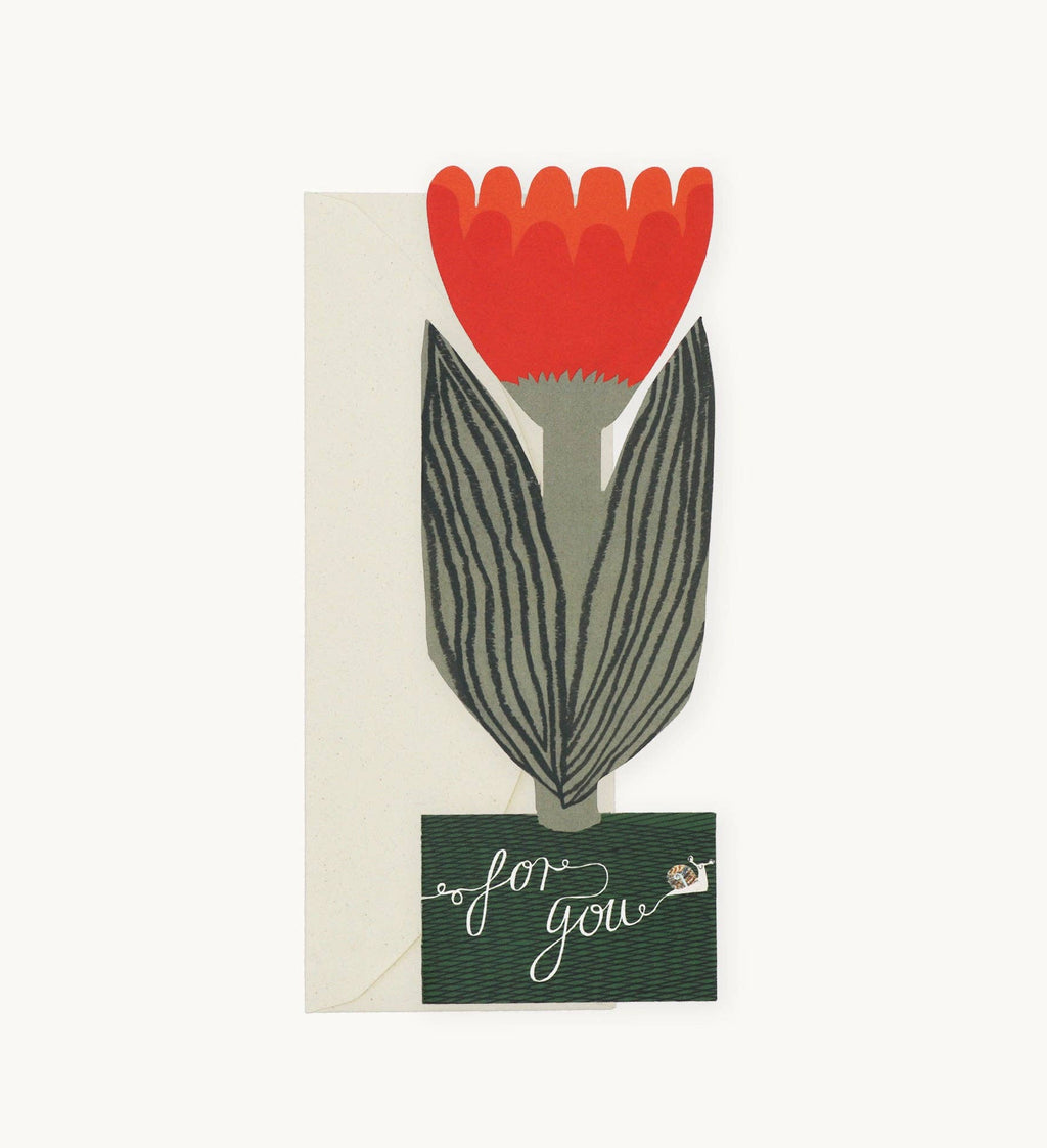 Kort • Rød Tulipan