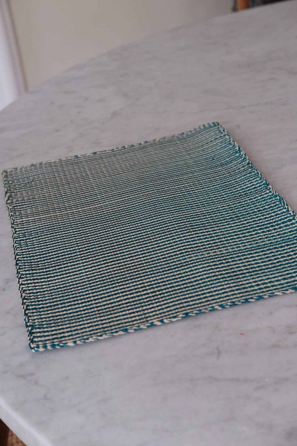 Dækkeserviet • Palmeblade • Iraca • Tyrkis Tern