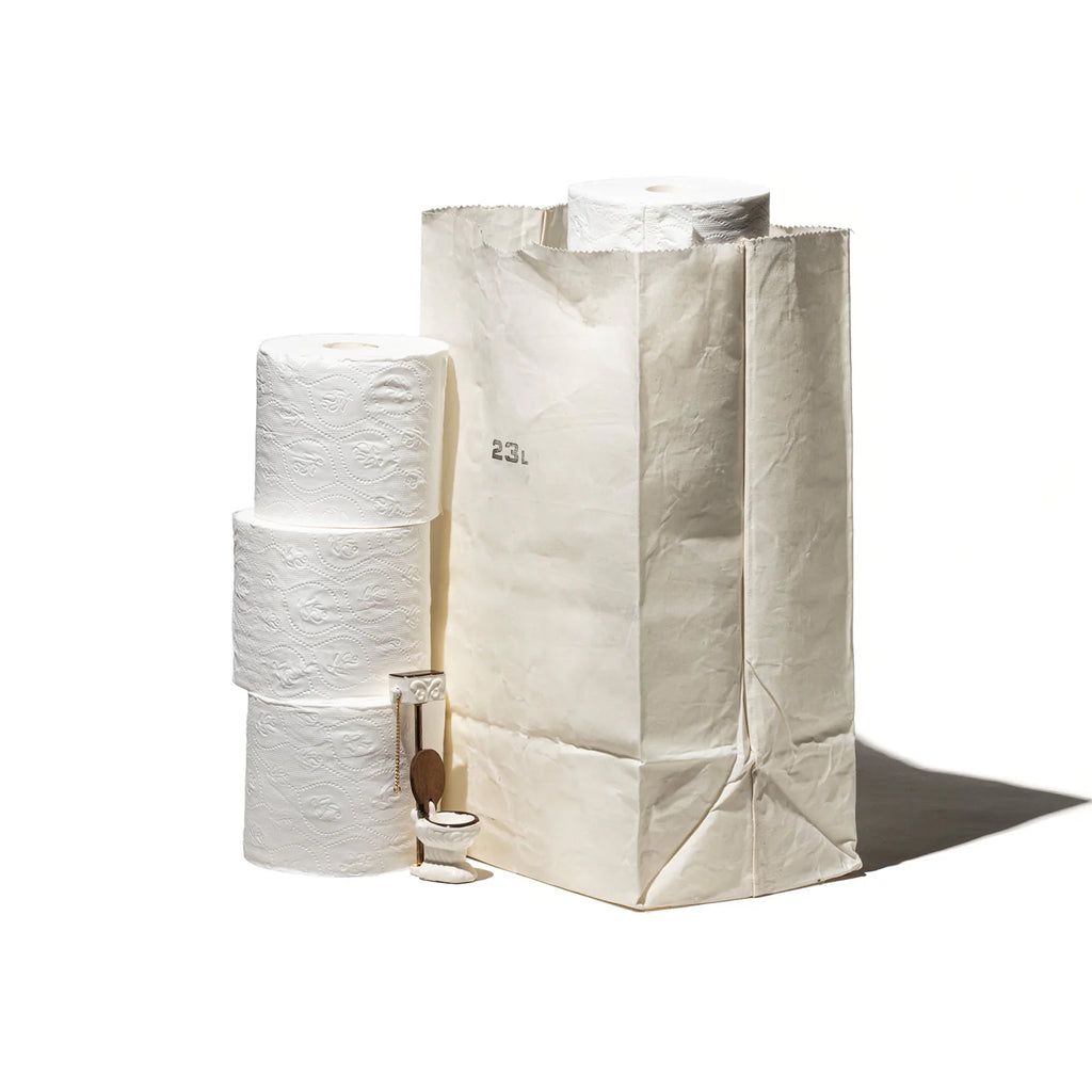 Bag • Waxed Cotton • 40L • White