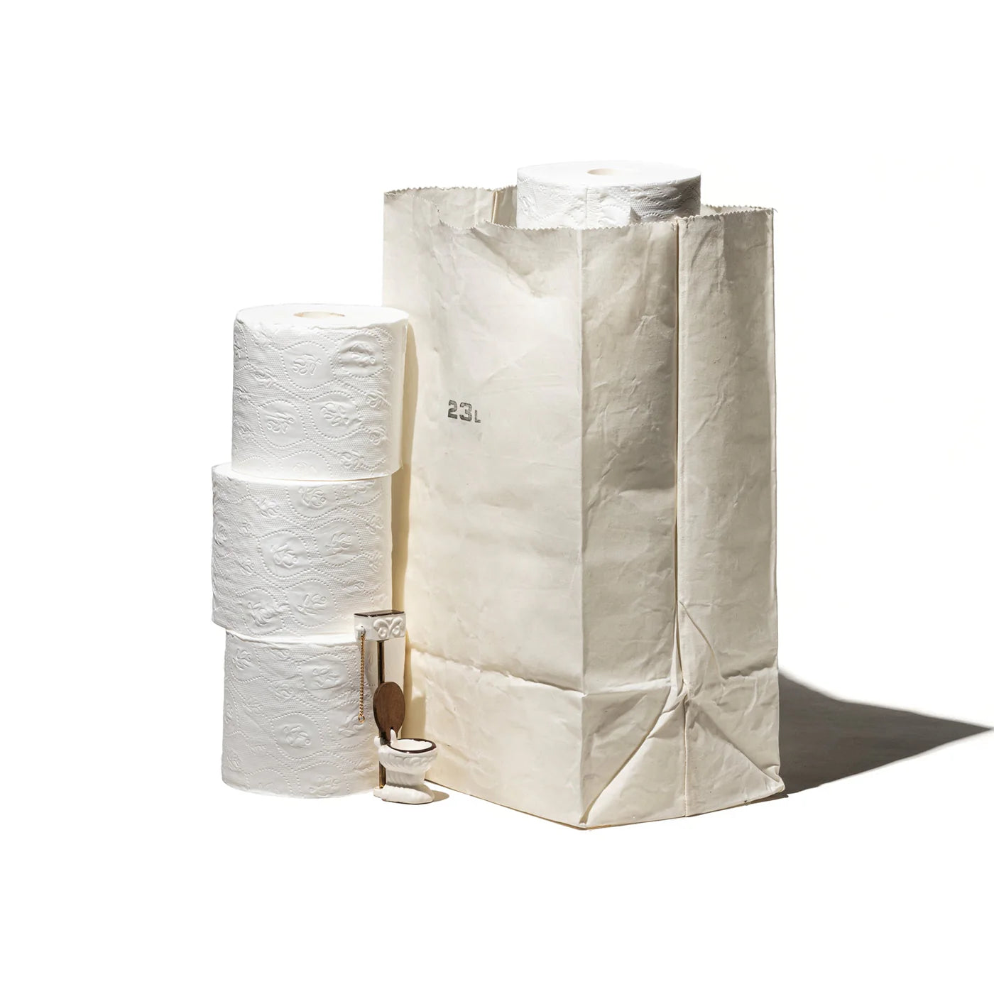 Bag • Waxed Cotton • 40L • White