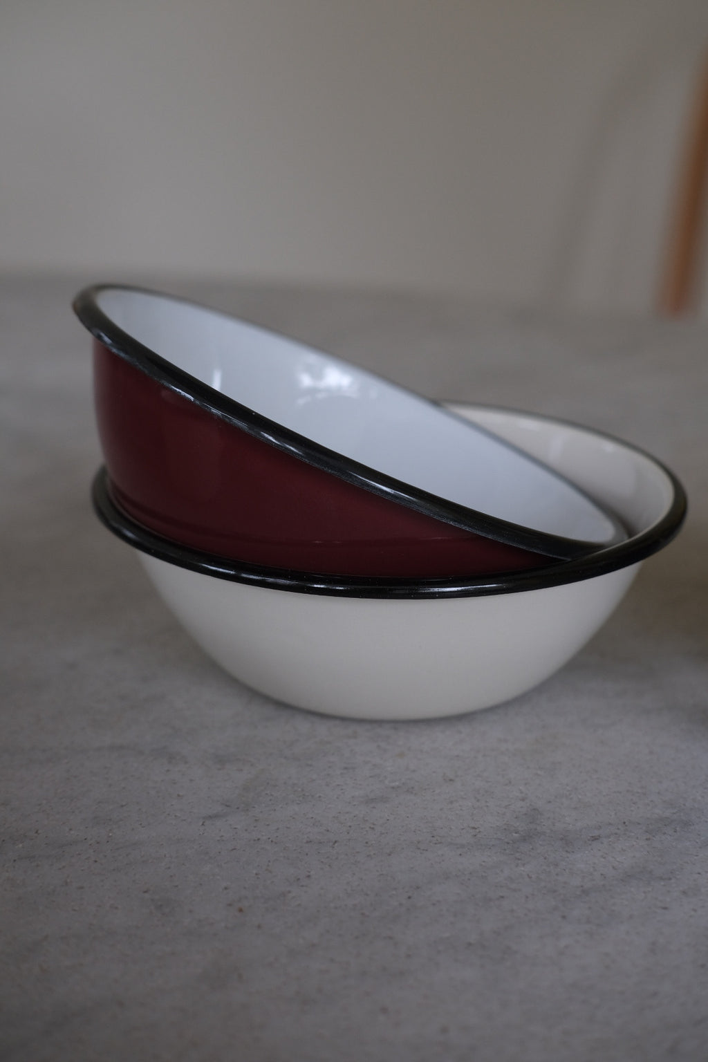 Morgenmadskål • Emalje • Elfenben