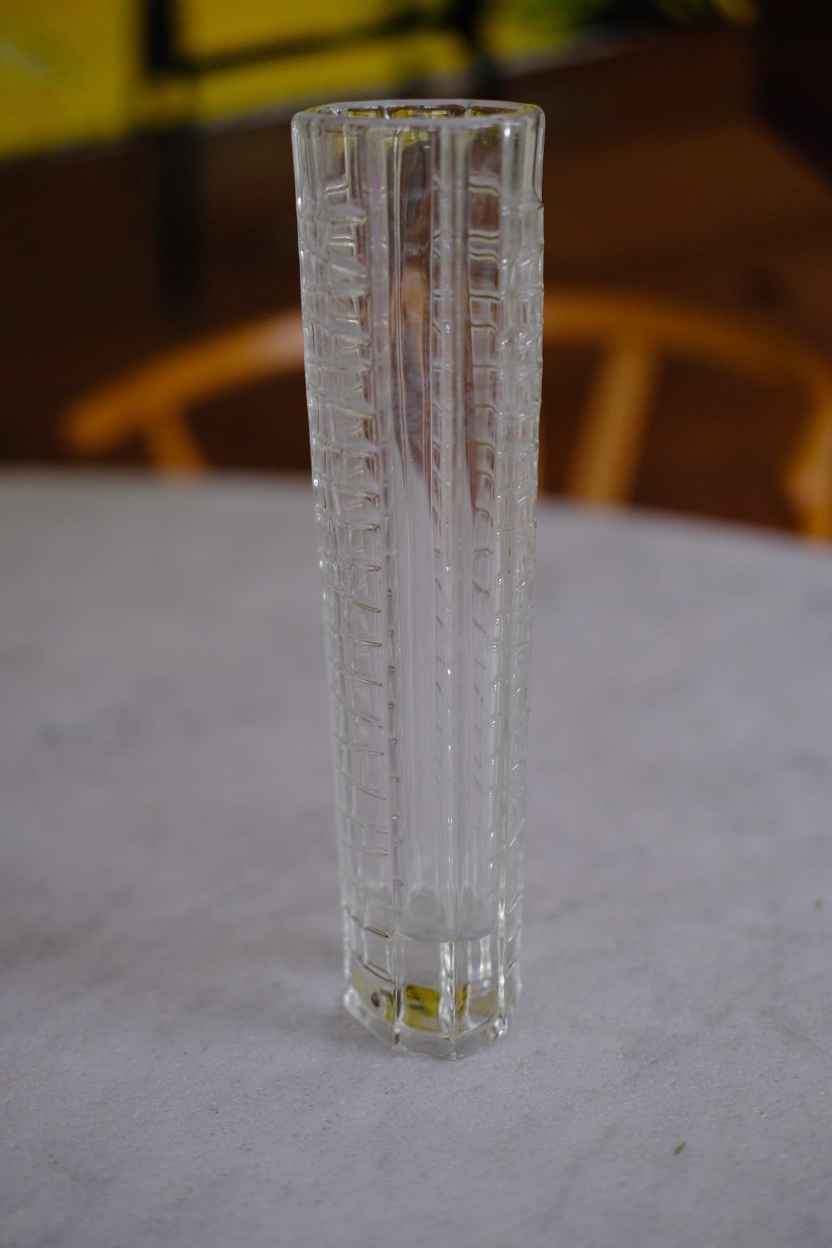 Vintage • Vase • Glas • Høj