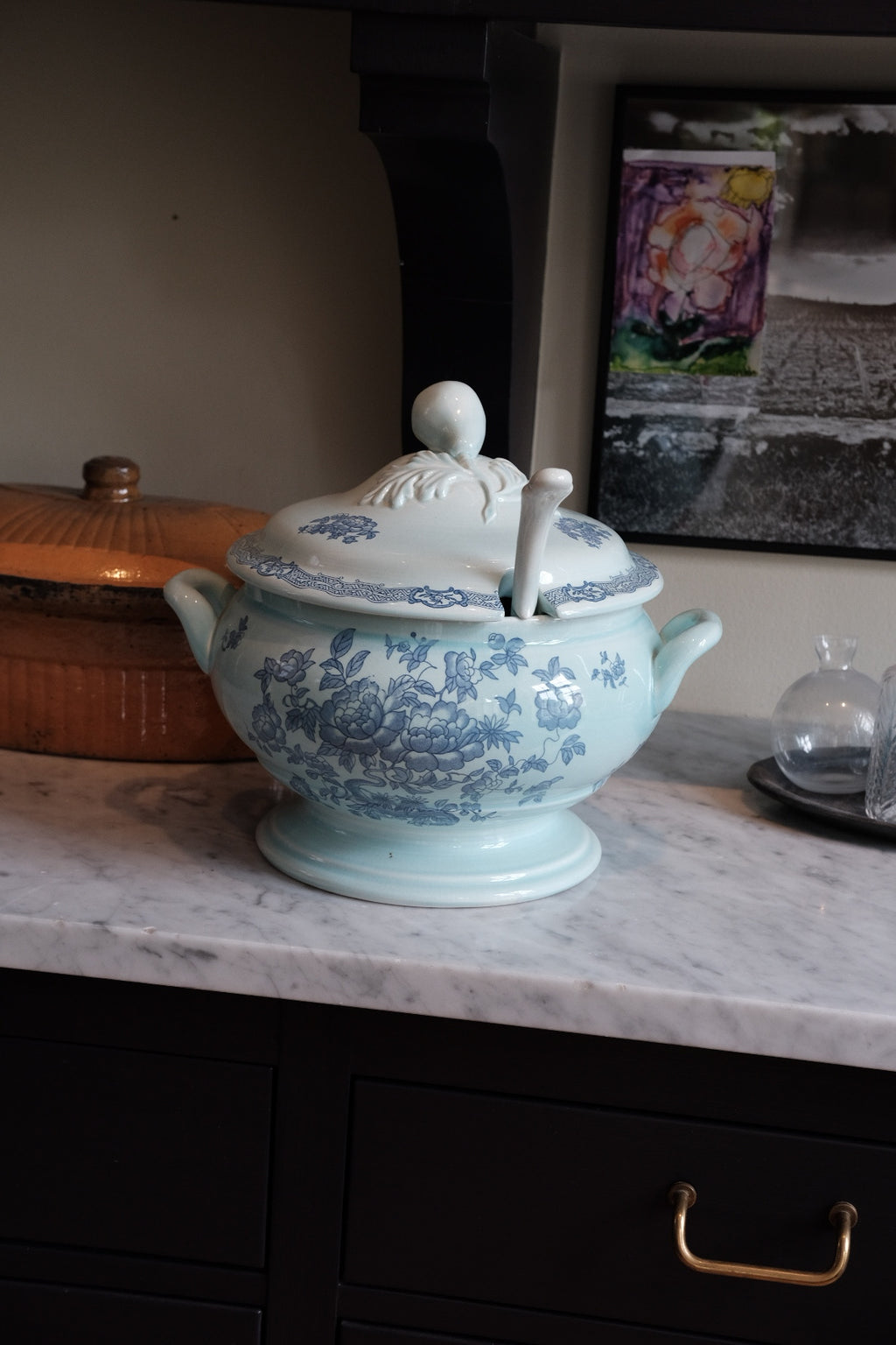 Vintage Terrin • Med Ske • Blå • DORA