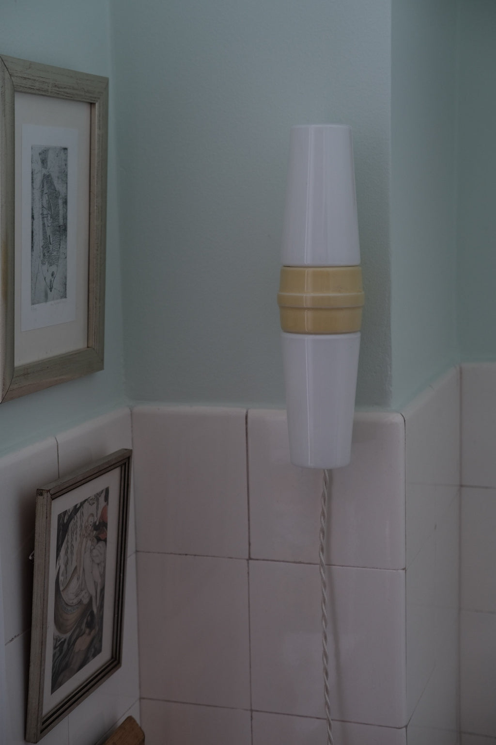 Vintage Lampe • Bernadotte • Pastel Gul • DORA