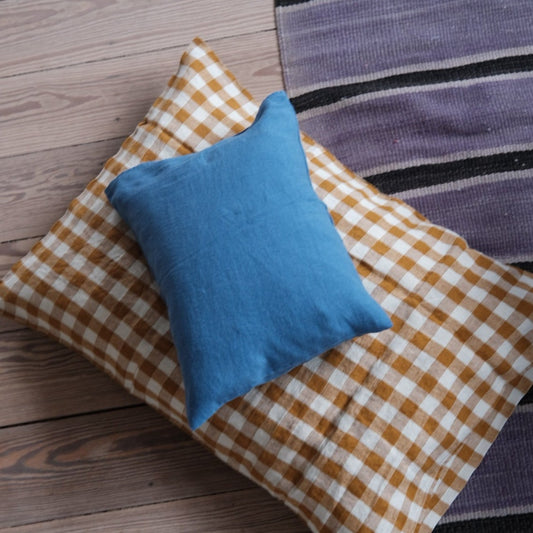 Flax pillow • 30x40 • Bleu Atlantique • Blue