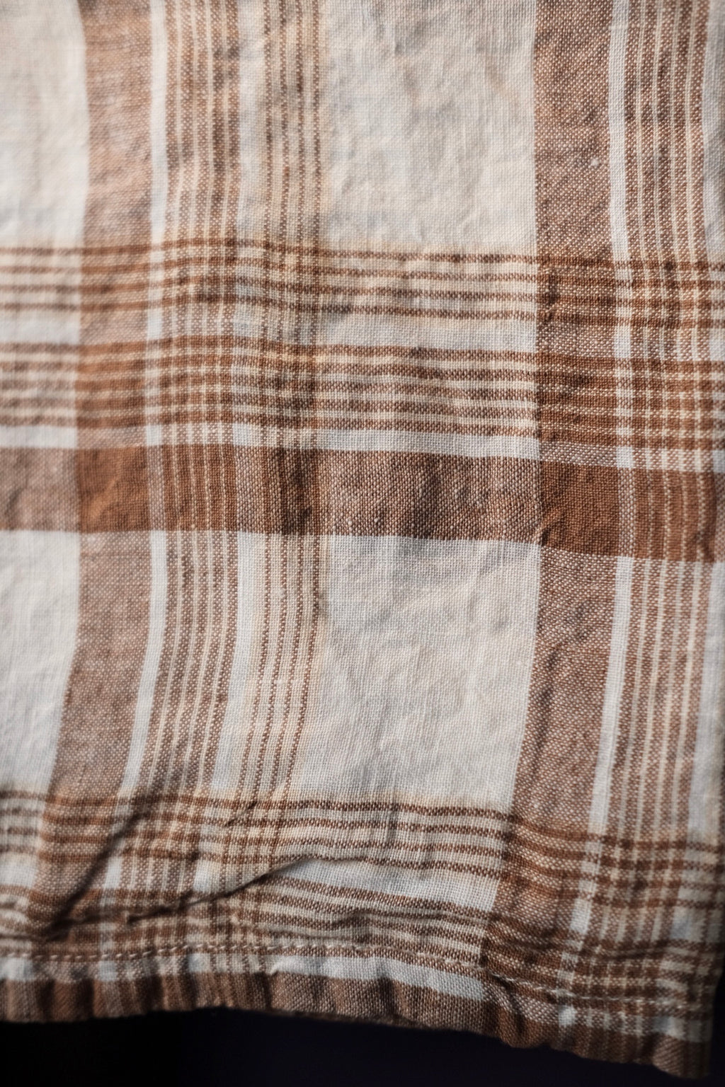 Pudevår • Hør • 30x40 cm • Carreaux Caramel