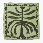 Tørklæde • Artiskokblomst • Silke