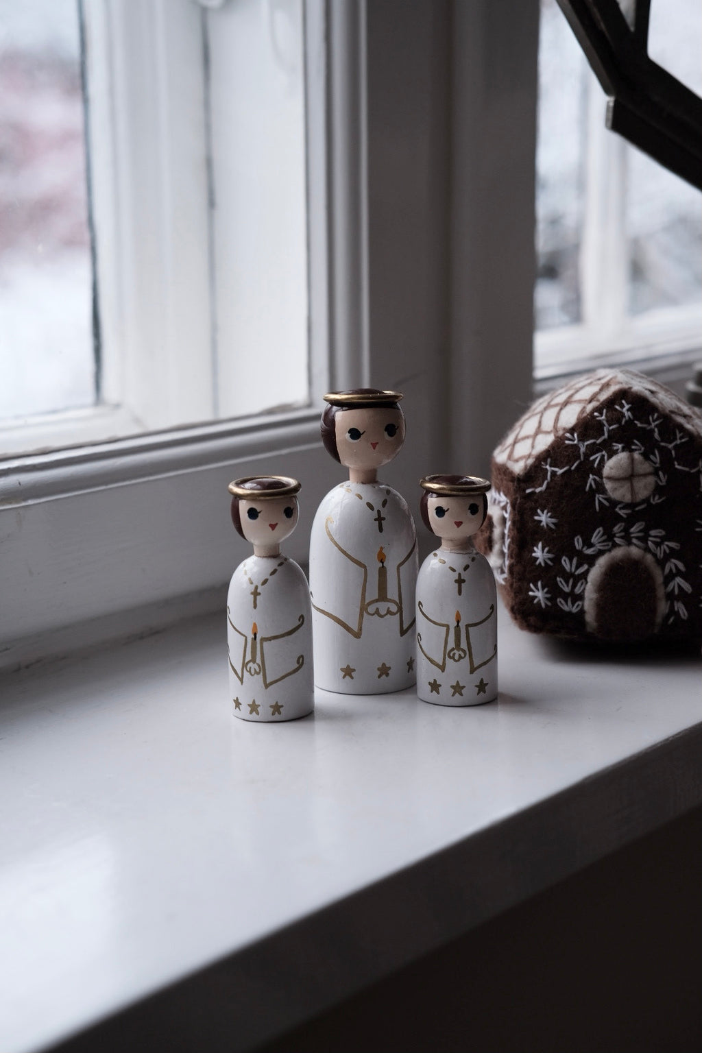 Julepynt • Tre Luciapiger • DORA