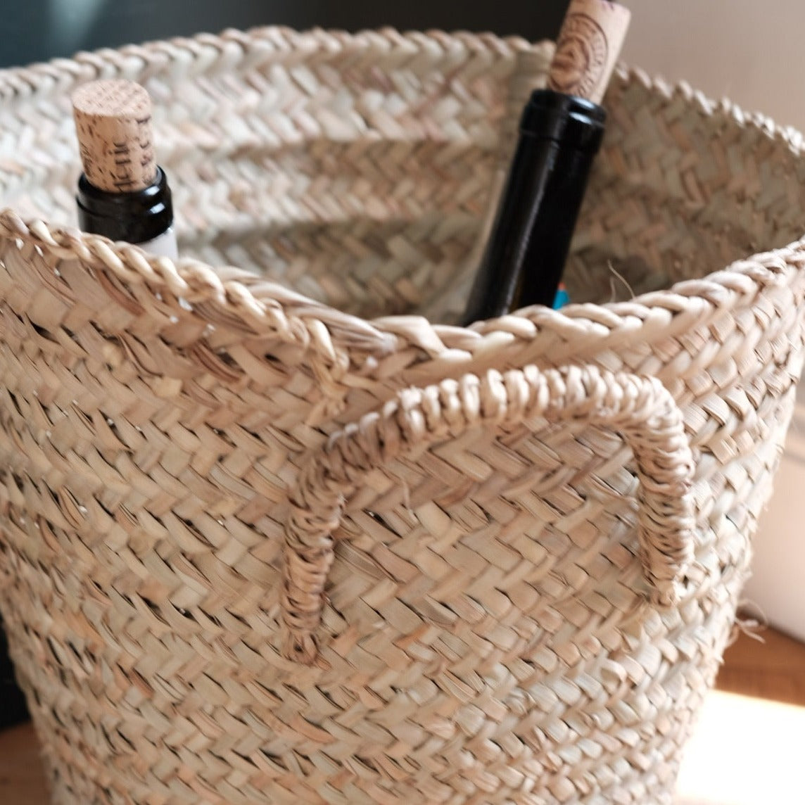 Kurv • Opbevaringkurv • Lille • Flettet Siv