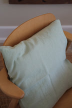 Pudevår • Hør • 50x50 • Pistacie • Lysegrøn