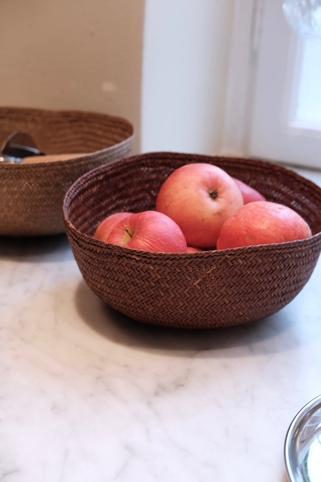 Skål • Palmeblade • Iraca • Brun • Assorteret