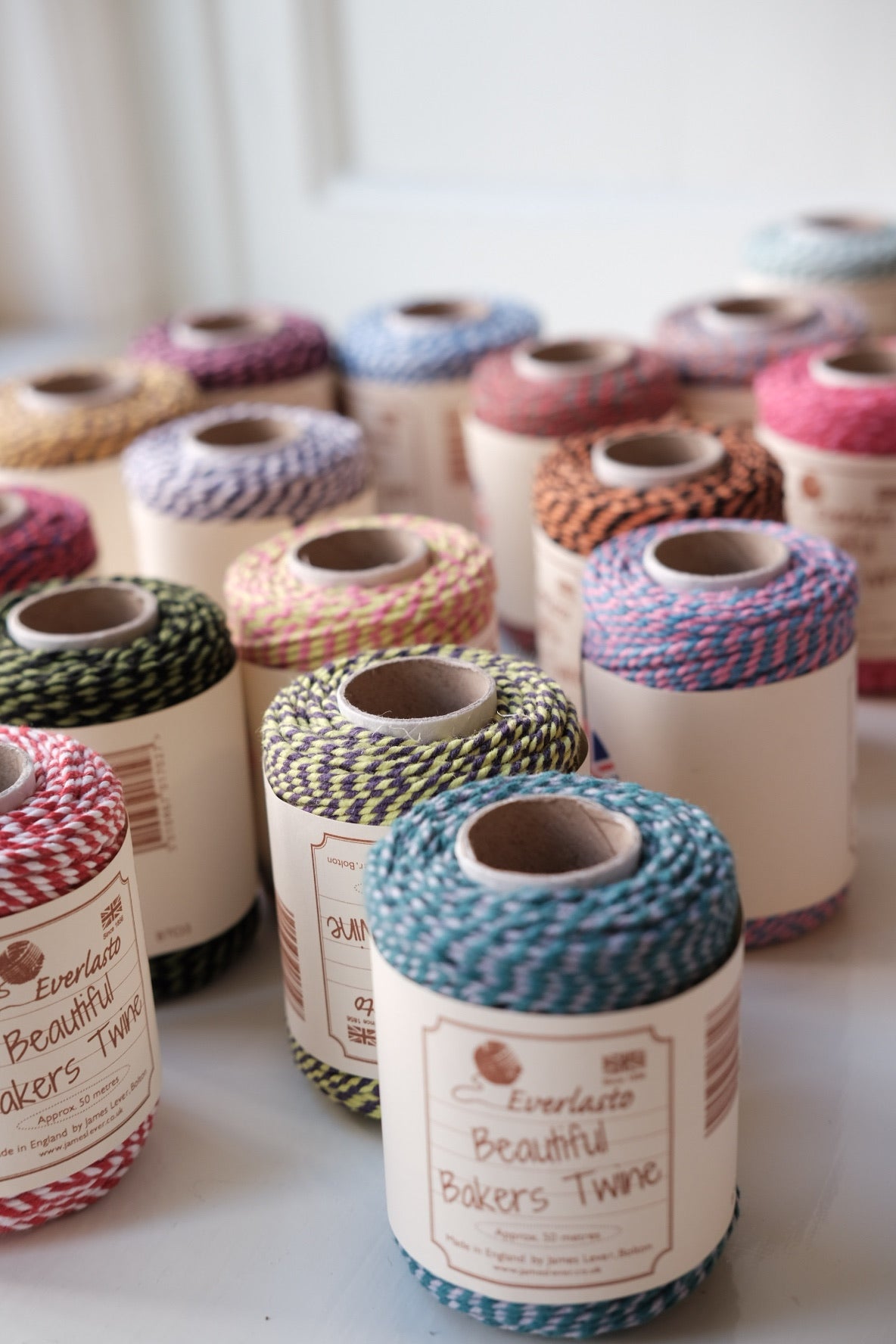 Bakers Twine • Striped cotton string • 100 meters