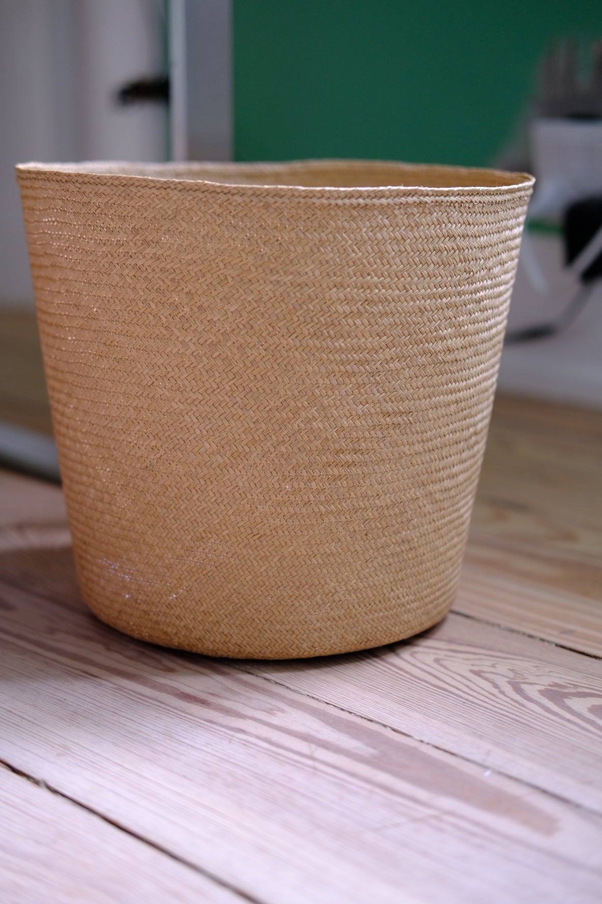 Braided bowl in Iraca palm leaves • Large • Natural