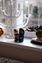 Julepynt • Hæklet • Maria, Josef & Jesusbarnet