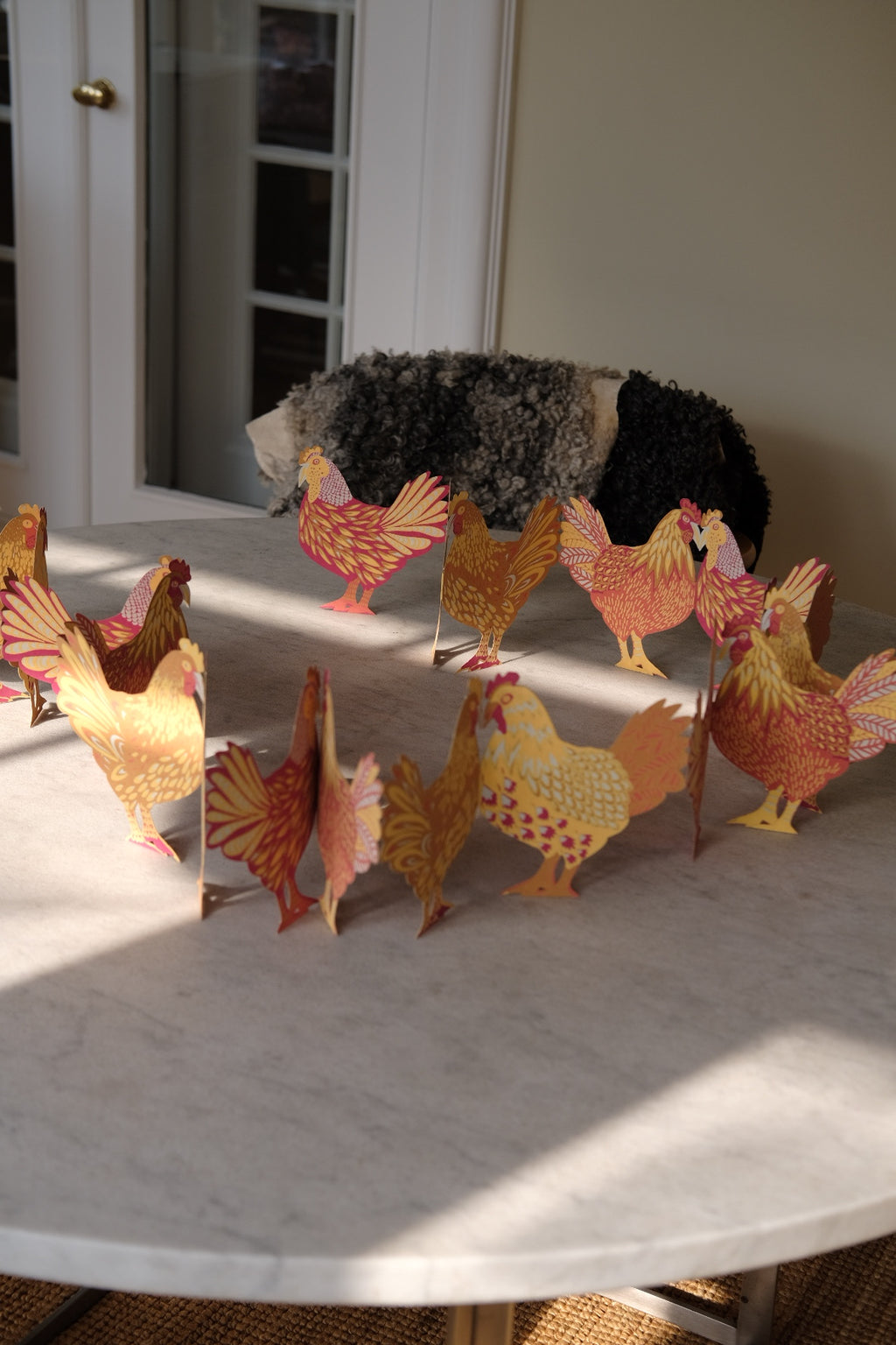 Påskepynt • Bordguirlande • Høns