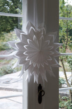 Julepynt • Papirstjerner • Stor Hvid Stjerne