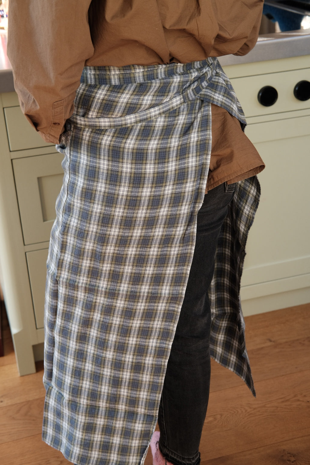 Forklæde • Hør • Bistro • Tartan Ecoissais