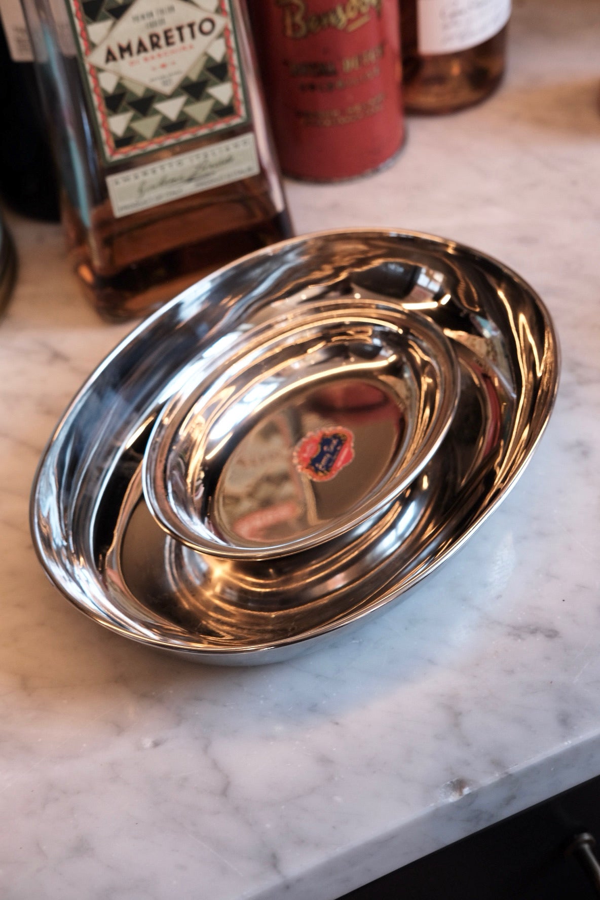 Skål • Oval • Stål • Mini