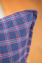 Pudevår • Hør • Mellem • Tartan Rouge Marine • Røde og marineblå tern
