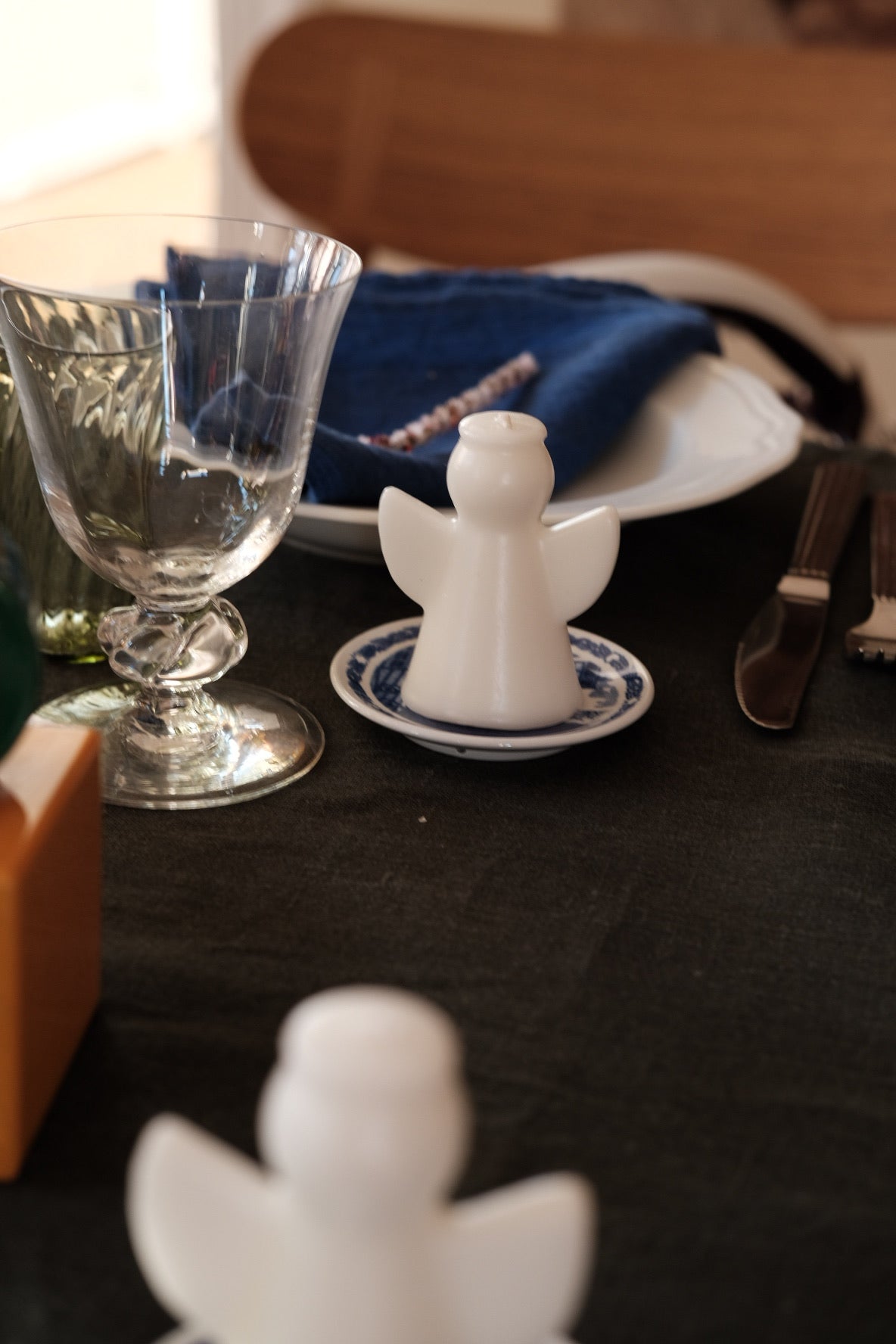 Stearinlys • Engel