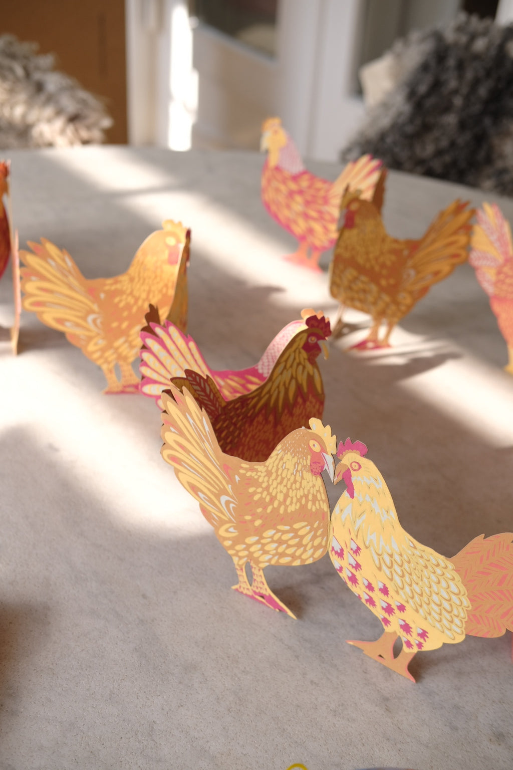 Påskepynt • Bordguirlande • Høns