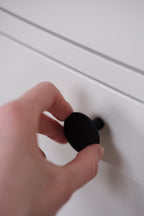 Møbelknap • Greb • Sort • Dyb 35 mm