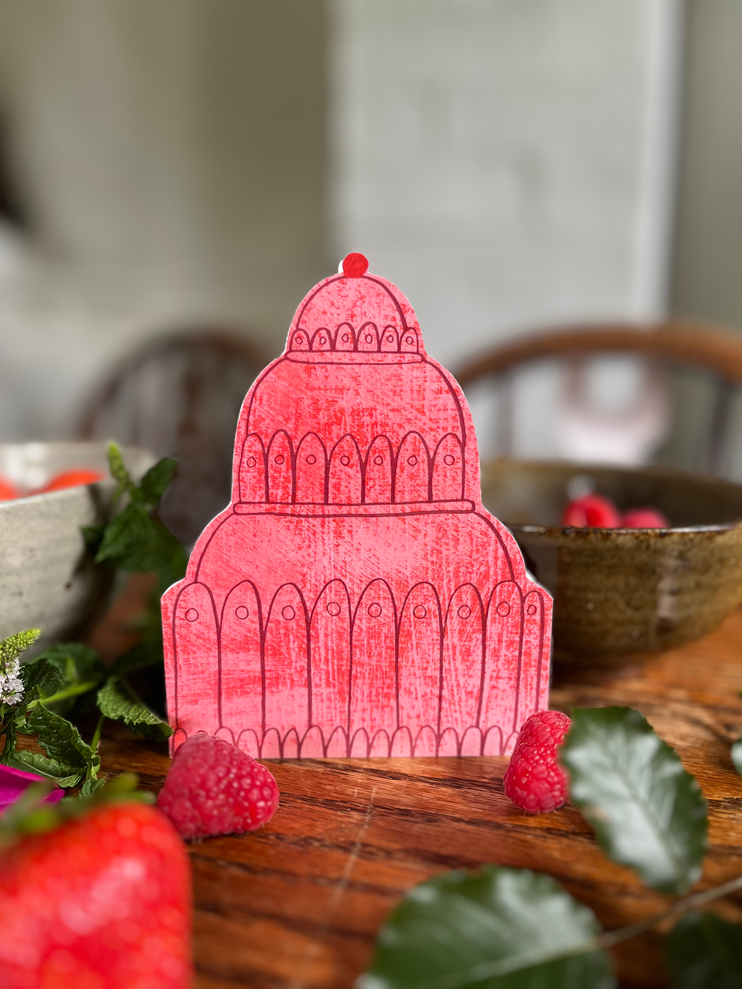 Kort • Lyserød Jelly kort