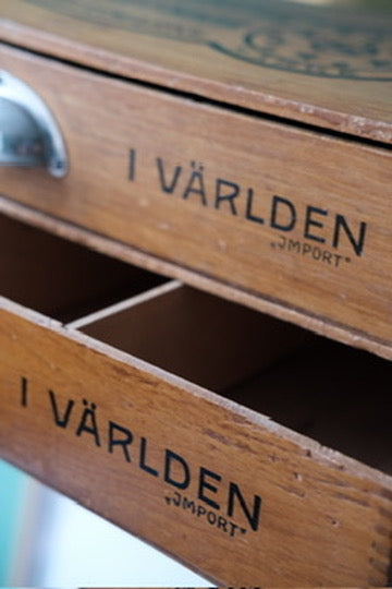 Vintage • Minikommode • Blyanter • Svensk • DORA