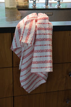 Tea Towel • Linen • Mini Apron • Broderie Rouge
