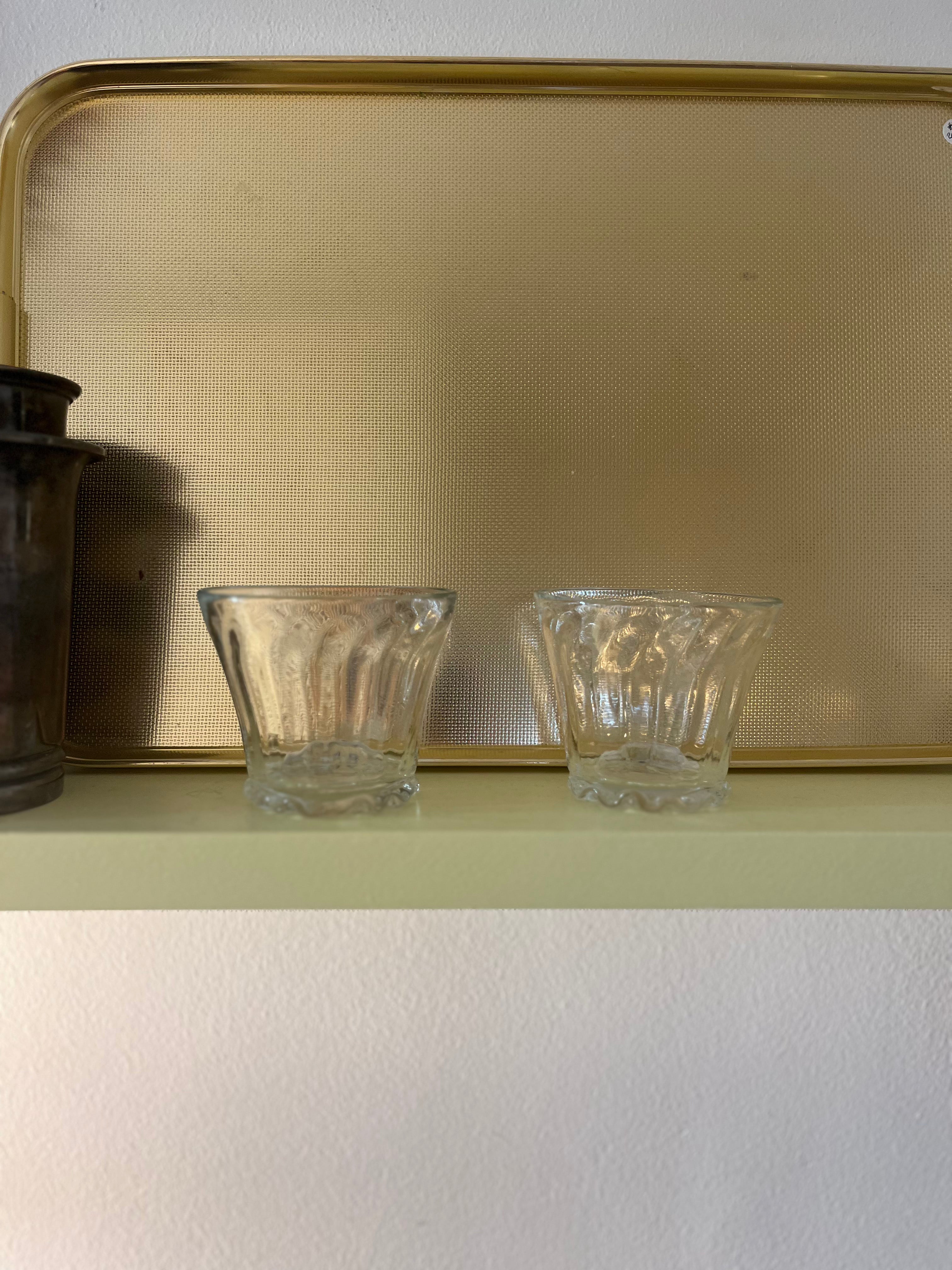 Clear hand-blown glass tumbler from Marqversen Möglich, showcasing its transparent, elegant design.