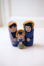 Julepynt • Hæklet • Maria, Josef & Jesusbarnet