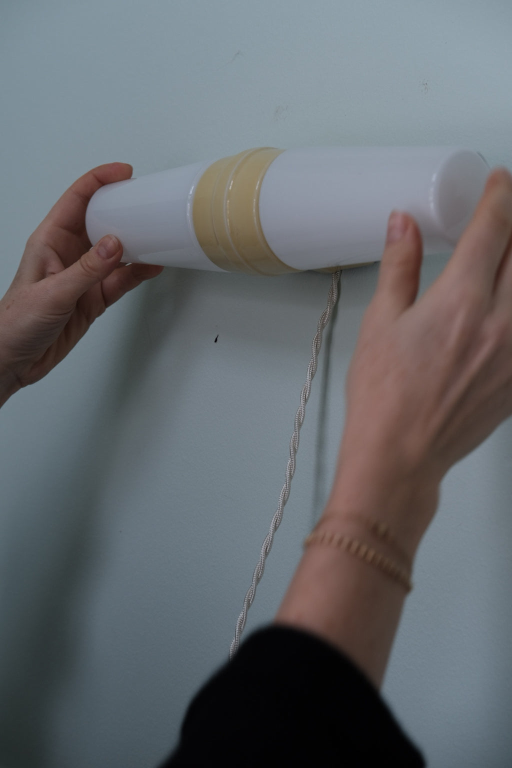 Vintage Lampe • Bernadotte • Pastel Gul • DORA