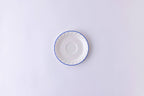 Japanesisk Respoir tekop med blå kop og underkop fra Japacolle, elegant porcelænsdesign og blåt mønster.